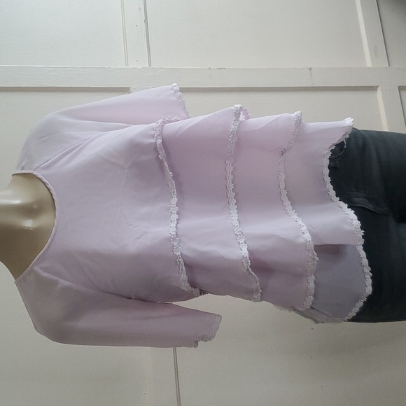 Blumarine Made in Italy Women’s Pink Layered Blouse top Size S - Picture 1 of 10